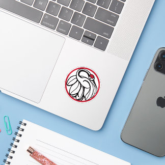 Tancho Japanese Crane Sticker