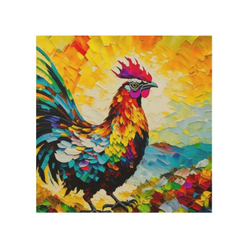 Tandang  Rooster _ My Fathers Pet Wood Wall Art
