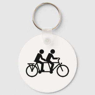 Tandem Bicycle bike Keychain