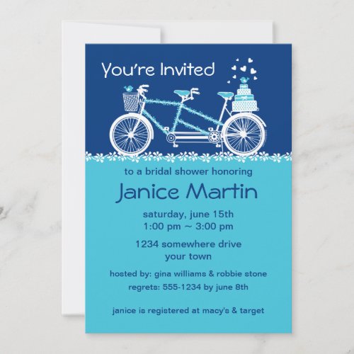 Tandem Bicycle Custom MNKRoss Invitation