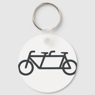 Tandem Bicycle Keychain