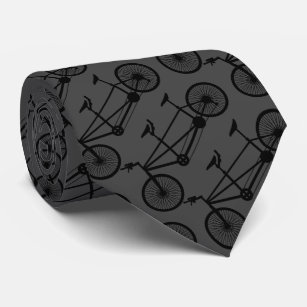 Tandem Bike Rider Bicycle Cyclist Patterned Neck Tie