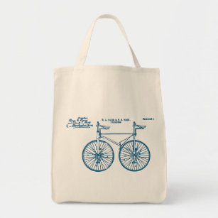Tandem Bags Zazzle Tandem Bike Velocipede 1891 Peck Tote Bag
