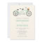 Tandem Bike Wedding Invitation - Mint Green