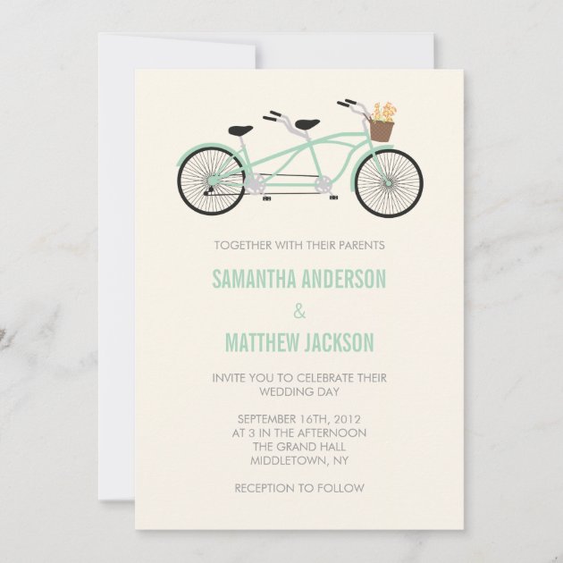 Tandem Bike Personalised Wedding Anniversary Gift Print Present Couple Cyclists 