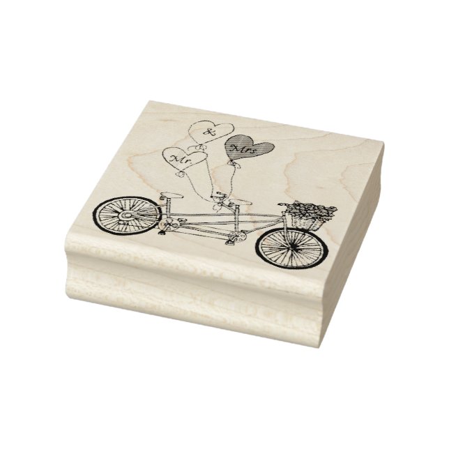 Tandem love bike stamp (Stamp)