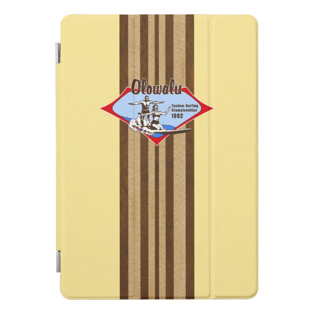 Tandem Surfing Hawaiian Surfboard iPad Smart Cover (Front)