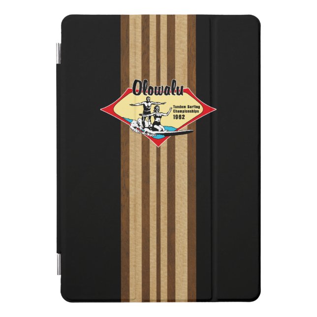 Tandem Surfing Hawaiian Surfboard iPad Smart Cover (Front)