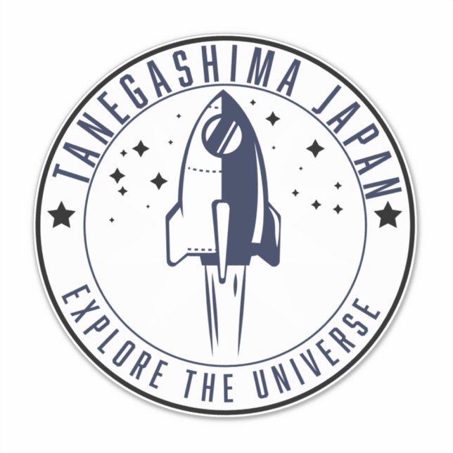 Tanegashima Japan Explore the Universe  Sticker (Front)