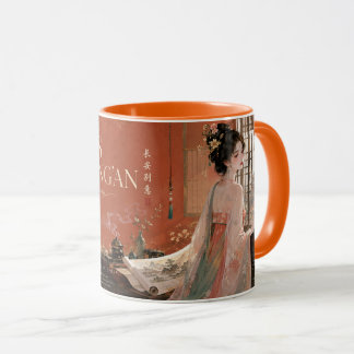 Tang Empire Palace Painting Scroll. Mug