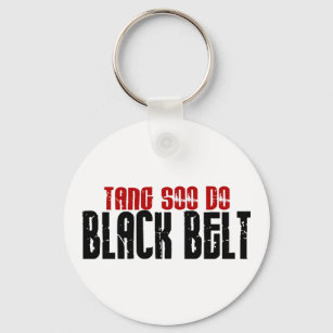 Tang Soo Do Black Belt Karate Keychain