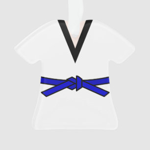 Tang Soo Do Blue Belt Personalized Ornament