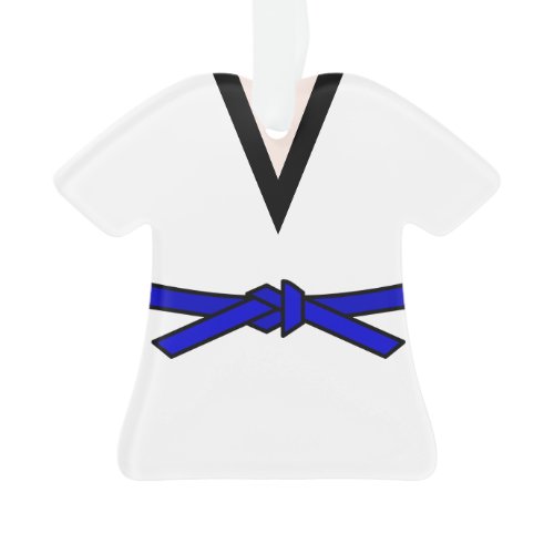 Tang Soo Do Blue Belt Personalized Ornament