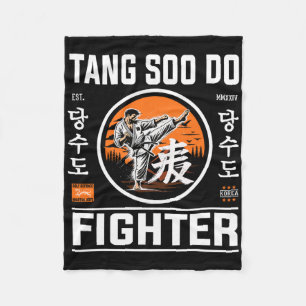 Tang Soo Do Fighter - For The Fan Of Korean Karate Fleece Blanket