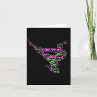 Tang Soo Do Girls Karate Martial Arts Training Wor Card
