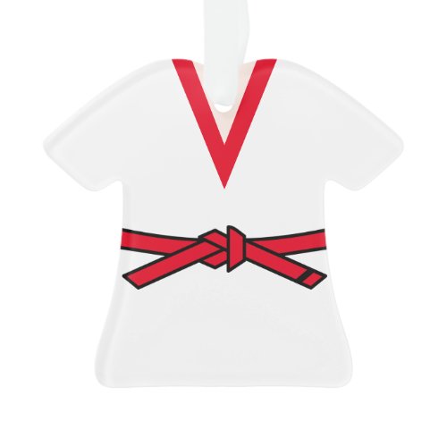 Tang Soo Do Gup 2 Red Belt Personalized Ornament