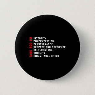 Tang Soo Do Martial Arts 7 Tenets  Button