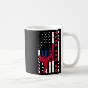 Tang Soo Do Martial Arts Karate American Flag Wome Coffee Mug