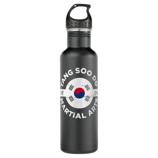 Tang Soo Do Martial Arts South Korea Karate Stainless Steel Water Bottle (Front)