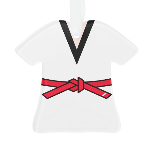 Tang Soo Do Red Belt 1st Level Personalized Ornament