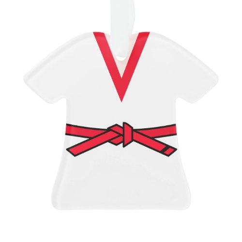 Tang Soo Do Red Belt 1st Level Personalized Ornament