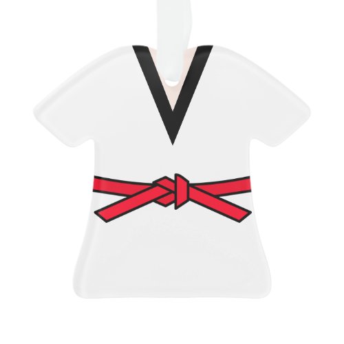 Tang Soo Do Red Belt 2nd Level Personalized Ornament