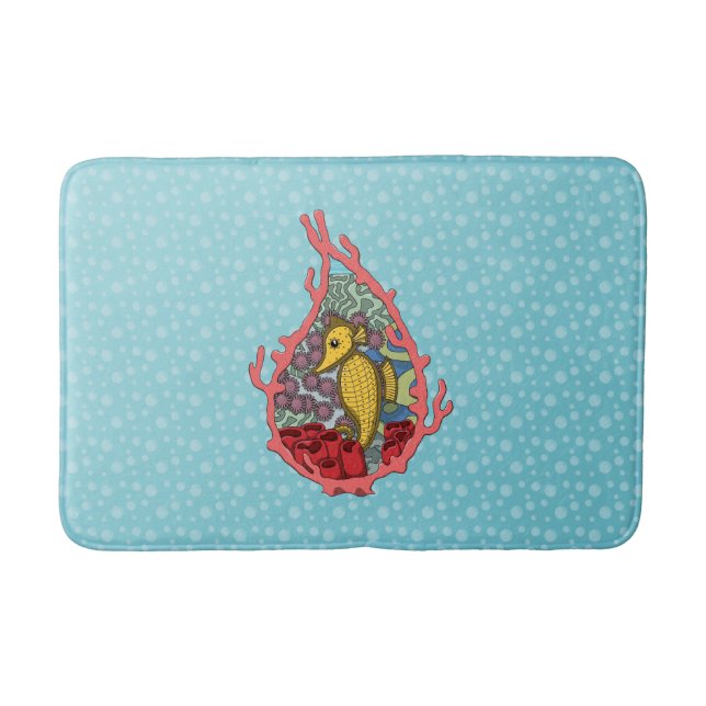Tanga the Seahorse Bath Mat (Front)