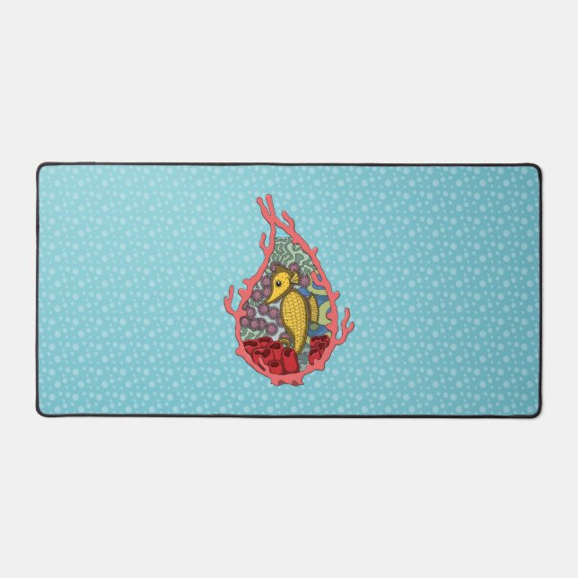 Tanga the Seahorse Desk Mat (Front)