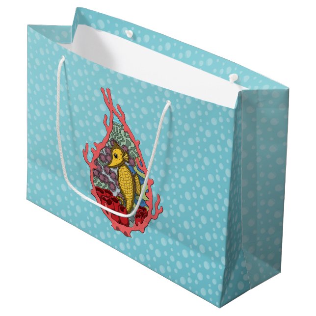 Tanga the Seahorse Gift Bag (Front Angled)