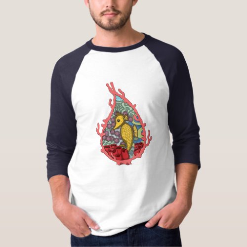 Tanga the Seahorse Mens Light Shirt