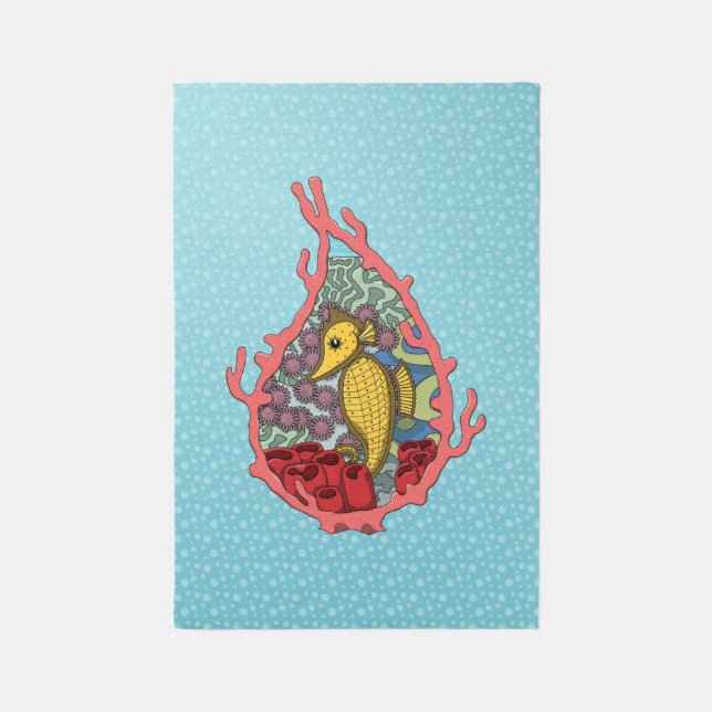 Tanga the Seahorse Rug (Front (Vertical))