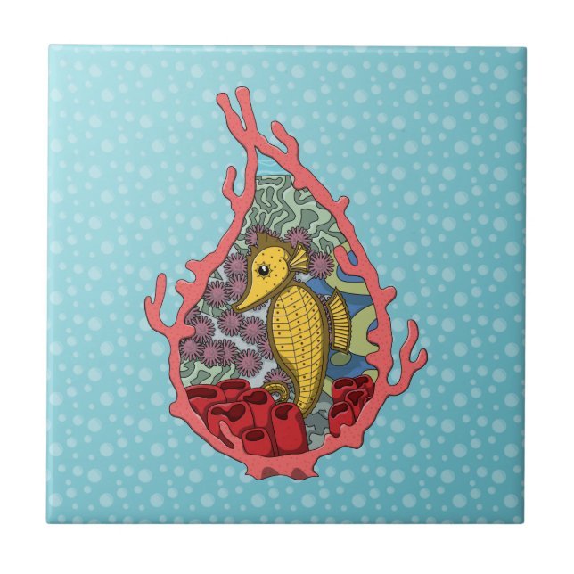 Tanga the Seahorse Tile (Front)