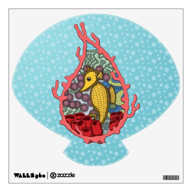 Tanga the Seahorse Wall Decal (Front)