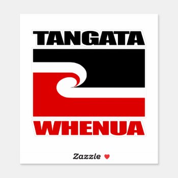 Tangata Whenua Sticker by NativeSon01 at Zazzle