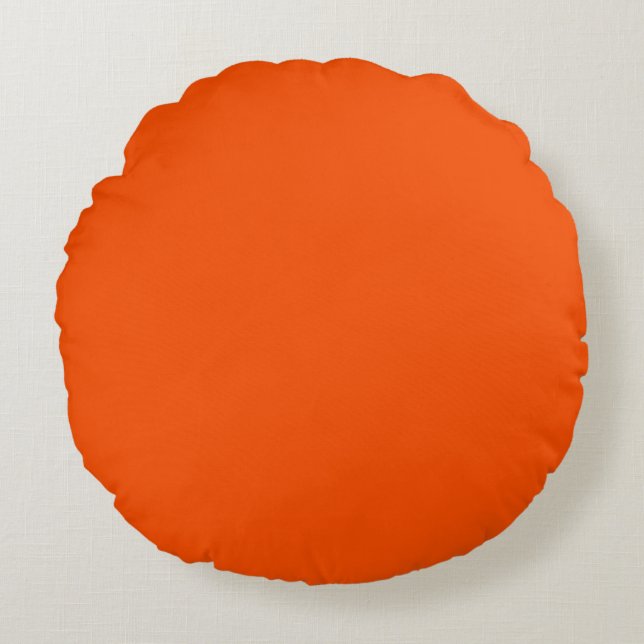 Tangelo Orange Round Pillow (Front)