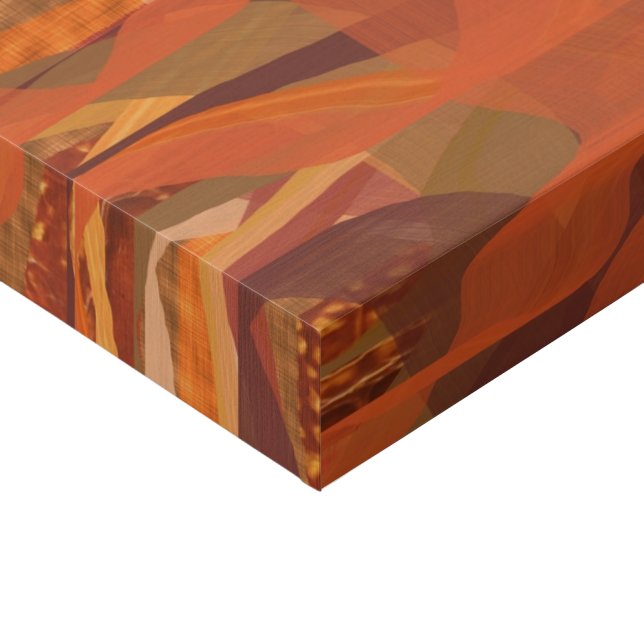 Tangerine Abstract Canvas Print by Detailsavvy (Corner)