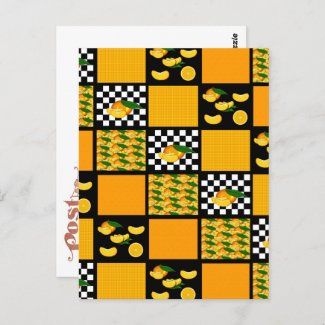 Tangerine and Plaid Patchwork