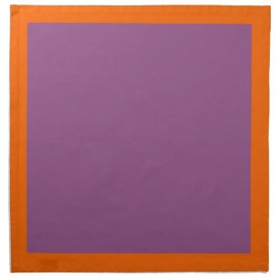 Tangerine and Sugar Plum-Colored Napkins