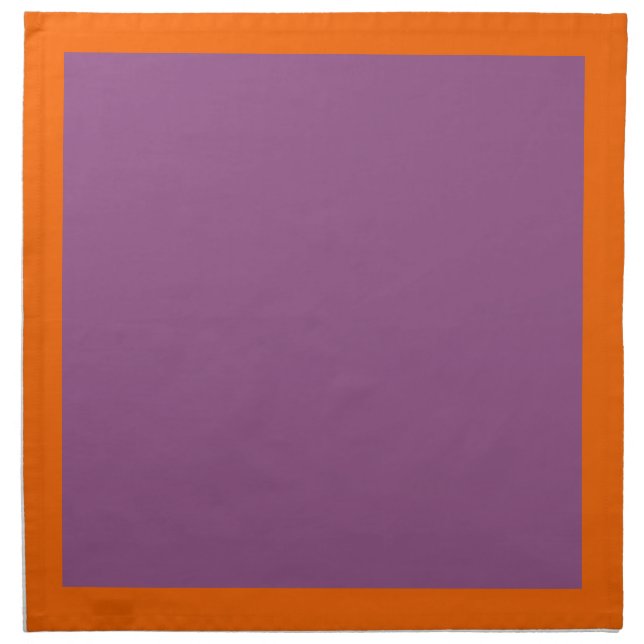Tangerine and Sugar Plum-Colored Napkins (Front)