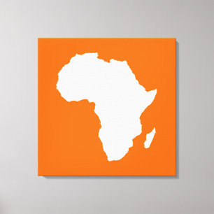 Tangerine Audacious Africa Canvas Print