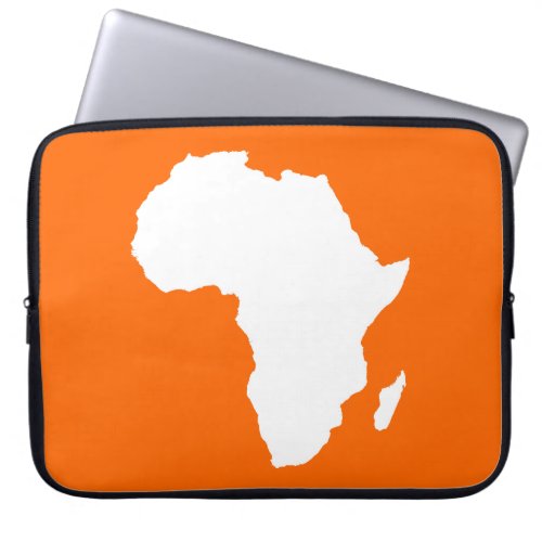 Tangerine Audacious Africa Laptop Sleeve