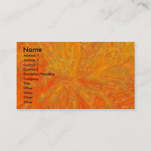Tangerine Business Card