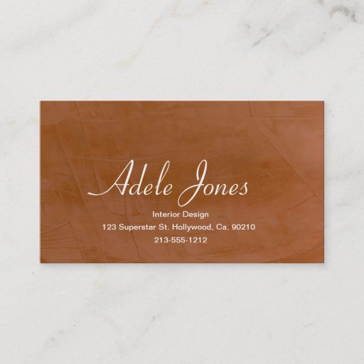 Customizable Tangerine Business Card