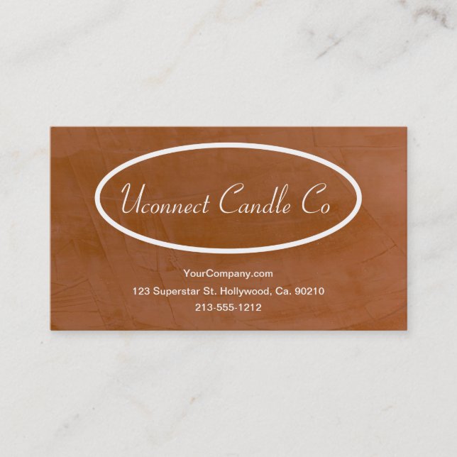Tangerine Candle Company Business Card (Front)