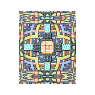 Tangerine Circuit Metal Print
