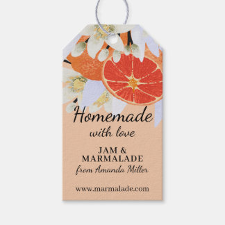 Tangerine Citrus Homemade Business Botanical Gift Tags