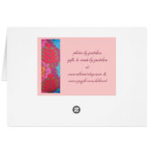 Tangerine Coral Plum Turquoise Scroll Card the 2nd (Back Horizontal)