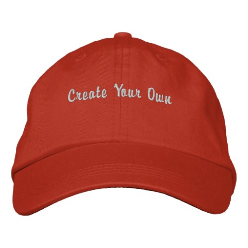 Tangerine Custom Create Your Own Brody Script Font Embroidered Baseball Cap