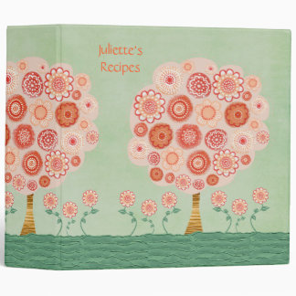 Tangerine Dream 3 Ring Recipe Book Binder