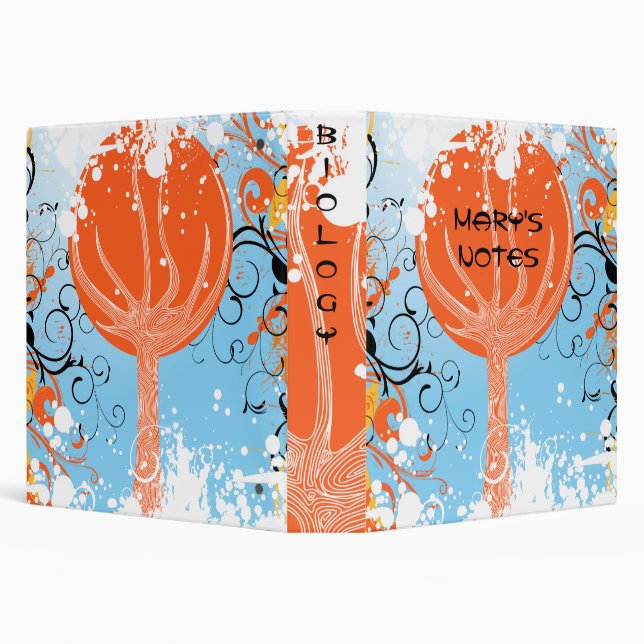 Tangerine Dreams Binder-Organizer 3 Ring Binder (Background)
